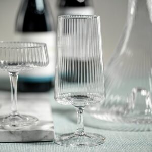 Fluted Textured Cocktail Glass Set of 4