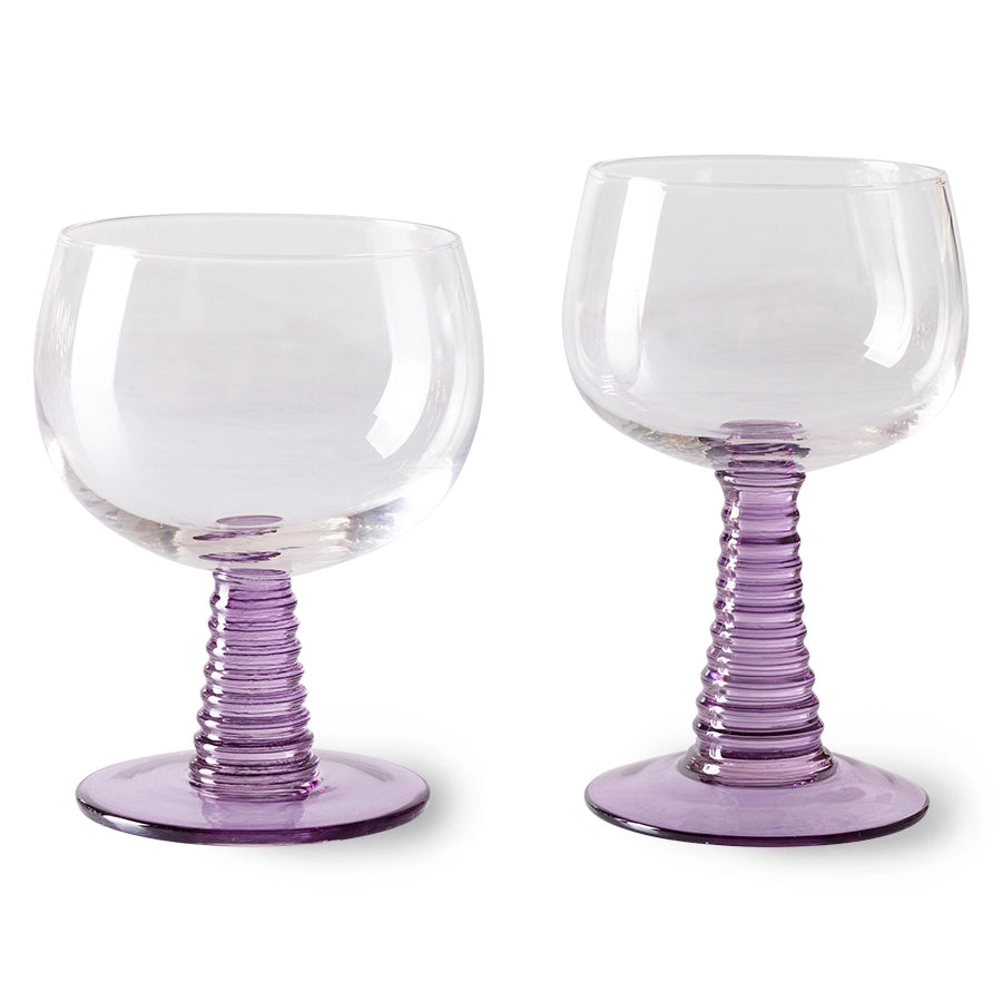 Purple Stem Wine Glass - Image 3