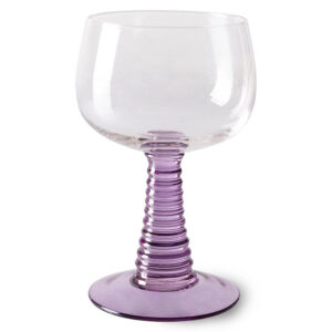 Purple Stem Wine Glass